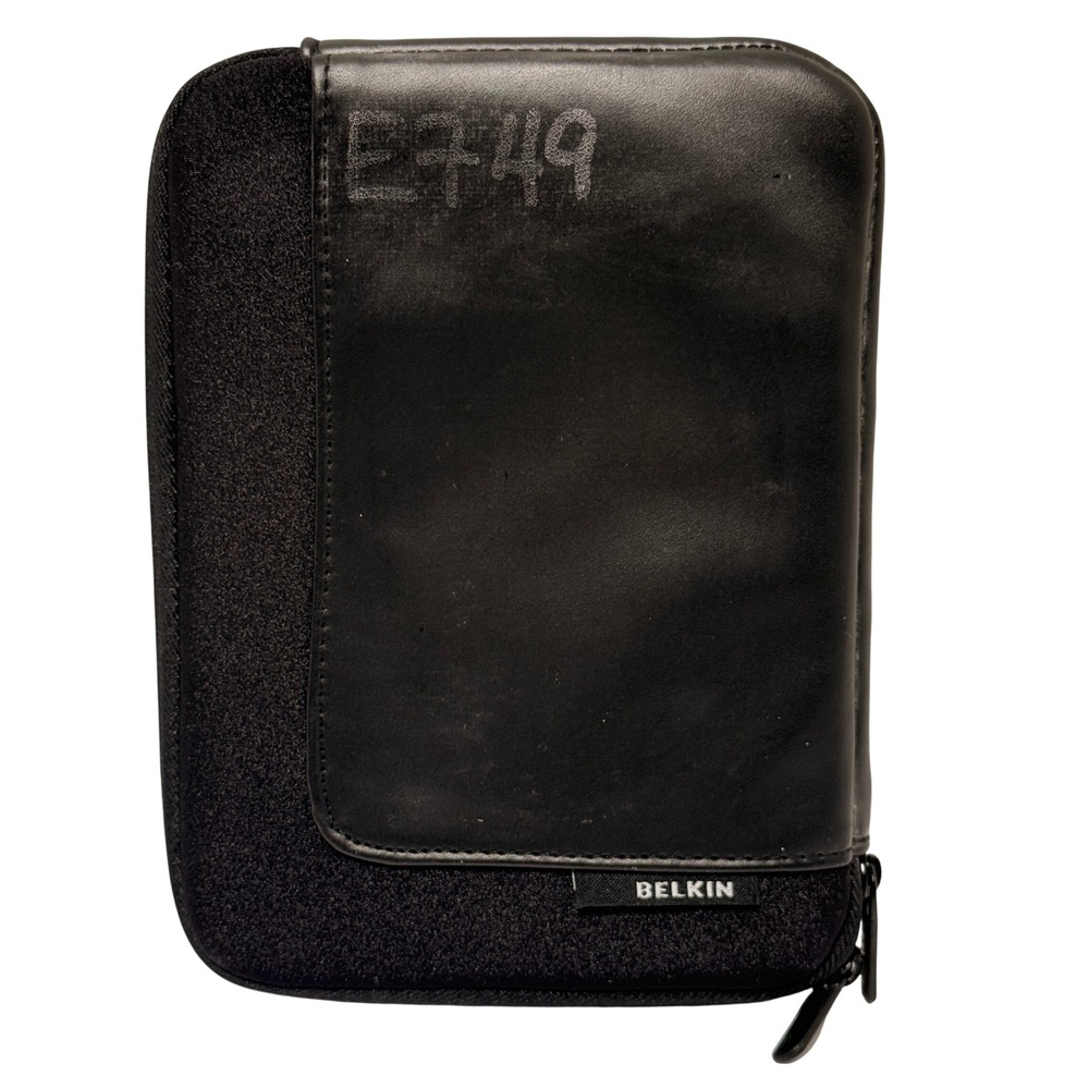 Belkin Black Padded Tablet Sleeve Zippered Case Minimalist Tech Cover 6 In‎ Wide